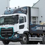 Prueba del camión autónomo de UD Trucks en Japón