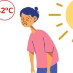 Ilustración golpe de calor