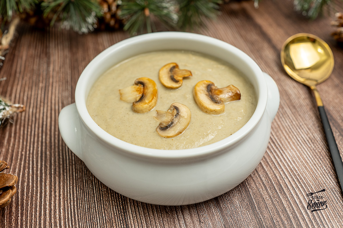 Crema de champiñones