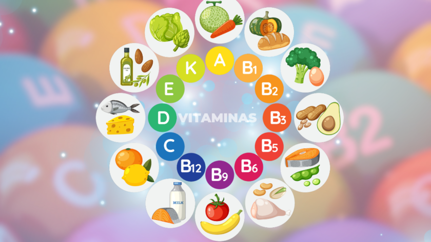 Diferentes vitaminas